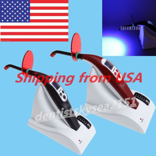 Dental cordless led curing light unit light curing lamp 2 colors usa stock for sale