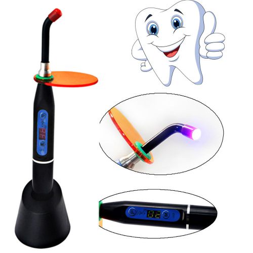 2015 big sale dental 5w wireless curing light lamp 1500mw optical fiber black a+ for sale