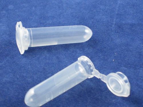 100pcs 2ml Clear Micro Centrifuge Tubes Round Bottom with Cap