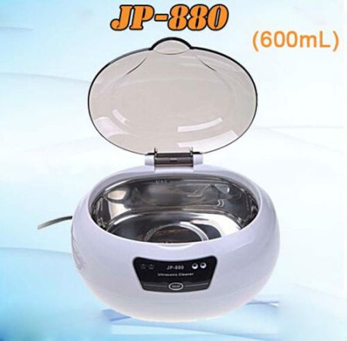 600ML Mini Jewelry Watch Ultrasonic Cleaner Dental Stainless Steel Tank Washer