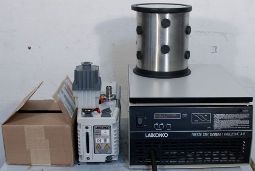 Labconco freezone 4.5 l benchtop freeze dryer/dry system 4.5 liter + vacuum pump for sale