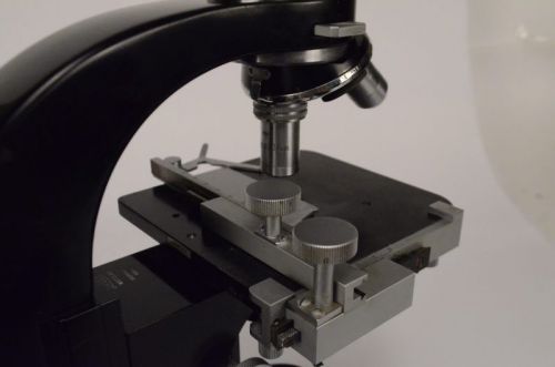 Ernst Leitz Wetzler Binocular Microscope w/ Objectives and 301-211 Power Supply
