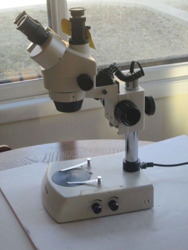 Amscope led trinocular zoom stereo microscope for sale