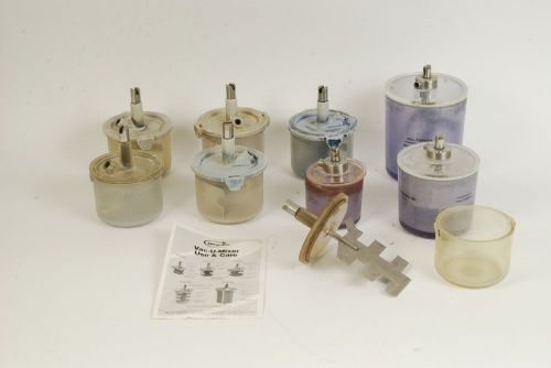 Lot of 9 Whip Mix and Degussa Vac-U-Mixers