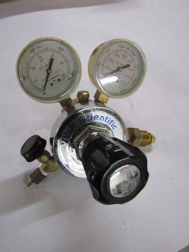 Vwr multistage gas regulators, argon-helium-nitrogen 55850-105 cga-580 for sale