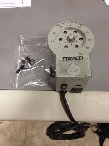 Staco energy variable autotransformer 3pn1010b 0-140v need fuse holder &amp; knob for sale