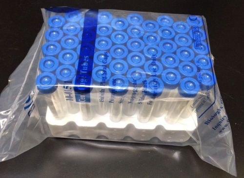 NIB sterile Biologix plug seal 15ml conical vial rack of 50