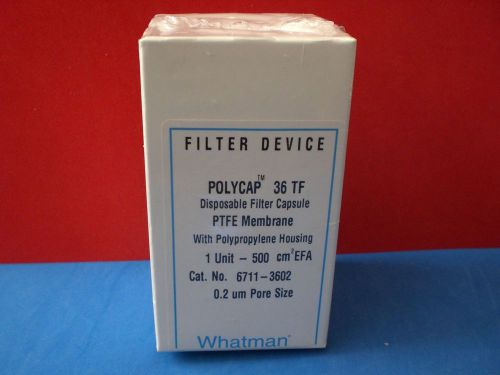 Whatman Polycap 36TF 67113602 Disposable Filter Capsule New Sealed