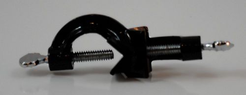Right angle cast iron clamp holder w brass thumb screws for sale