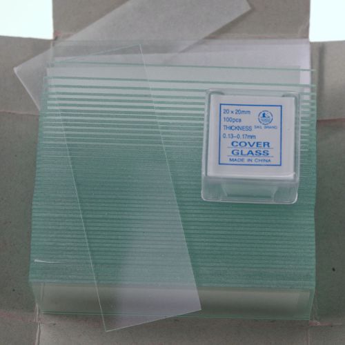 microscope slides clear x50 &amp; cover glass slips  20x20 new x200 free shipping