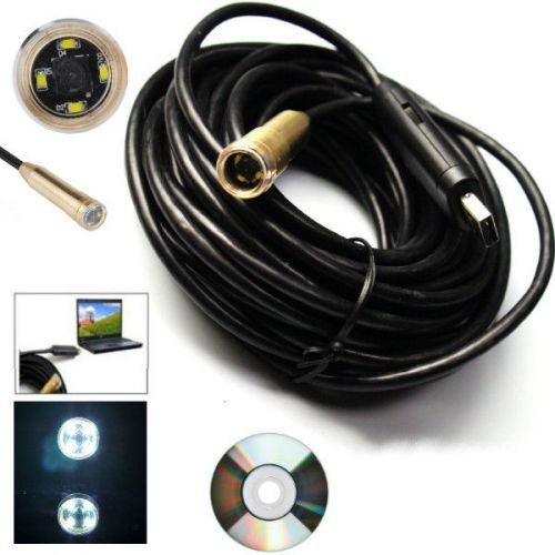 Waterproof USB Borescope Endoscope Mini Inspection Snake Tube Home Camera 10M