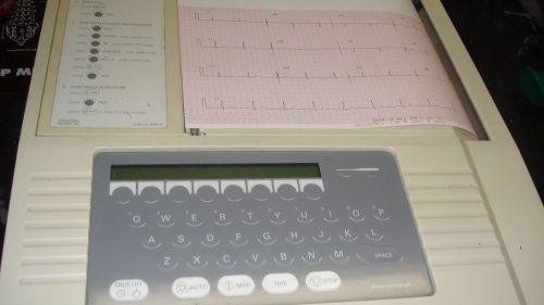 Burdick E-350 EKG Machine Non Interpretive Biomedically Checked New Battery
