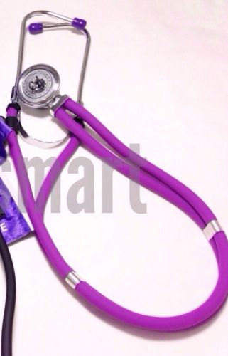 5 emi purple sprague rappaport dual head stethoscopes - 5 pieces bulk lot sale for sale