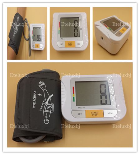 2014 new fully automatic upper arm digital blood pressure and pulse monitor for sale