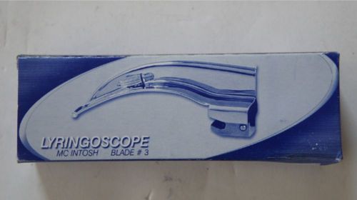 Laryngoscope blades macintosh size 3 for sale