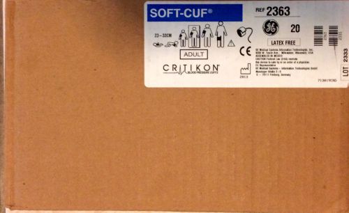 CRITIKON SOFT-CUF 2363 Adult Blood Pressure Latex Free 16 boxes available