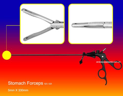 New Stomach Forceps 5X330mm Laparoscopy 101