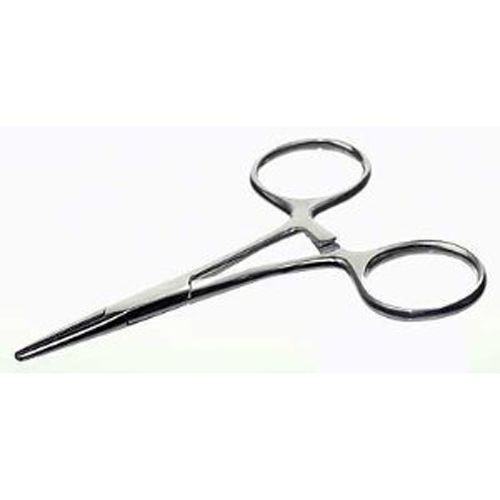 6 of 3.5&#034; Straight Hemostat Forceps Locking Clamps - Stainless Steel