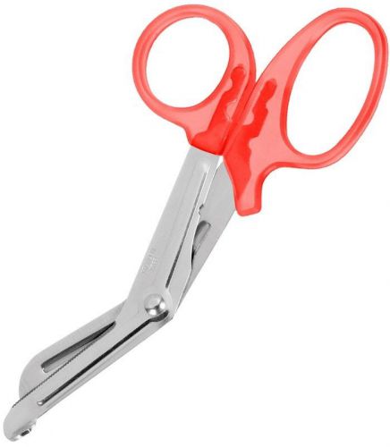 Scissors Utility Shears Medical EMT EMS 5.5 New Red Handles Prestige Medical