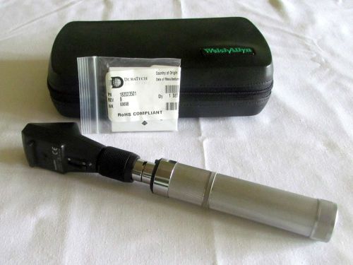 WELCH ALLYN 3.5v STREAK RETINOSCOPE COMPLETE WITH DRY BATTERY HANDLE FREE SHIP