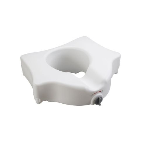 Drive Medical Elevated Toilet Seat without Arms, White