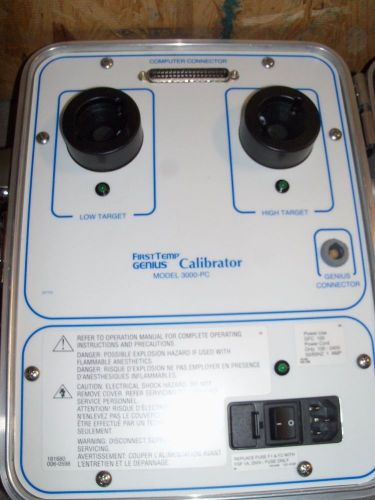 Kendall first temp genius 3000-pc calibrator for sale