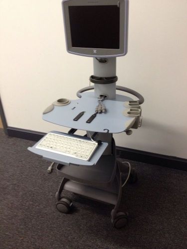 Zonare UltraSound System UltraCart With Keyboard And External Monitor + Power