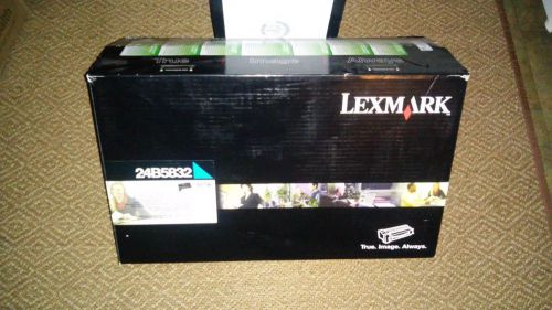 GENUINE Lexmark 24B5832 Extra High Yield Cyan Toner to Lexmark XS796 New in Box