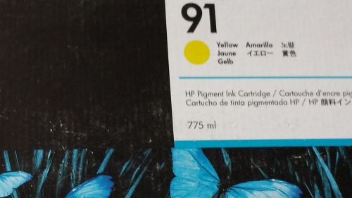 GENUINE HP 91 Pigment Yellow Ink Cartridge C9469A