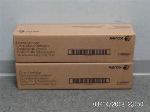 2 New Genuine Xerox Black Drum Cartridges for WorkCentre 7425/7428/7435