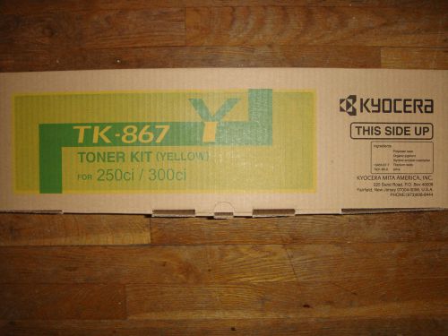 Kyocera Mita Genuine TK-867Y Yellow Toner Kit TASKalfa 250ci 300ci