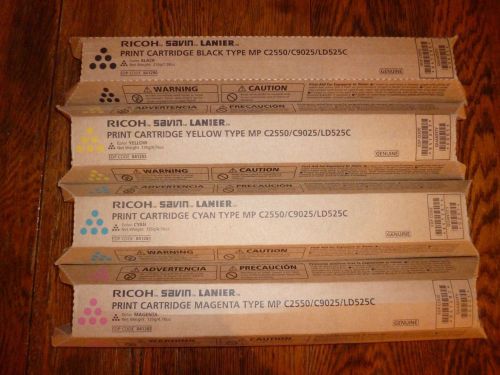 Set of four new Ricoh MP C2550 Copier Toner