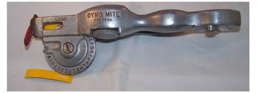 Vintage Dymo -Mite Tapewriter Chrome label maker TapeWriter Embosser - Works