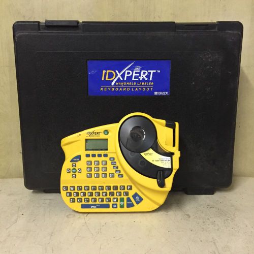 Brady IDXPERT Handheld Label Thermal Printer Keyboard Layout w/ Case &amp; Tape
