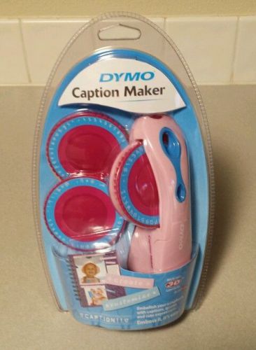 NEW Dymo Caption Maker,  Pink, Label Maker,  Scrapbooking