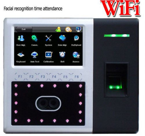 Built-in wireless wifi+tcpip biometric face time track attendance clock system for sale