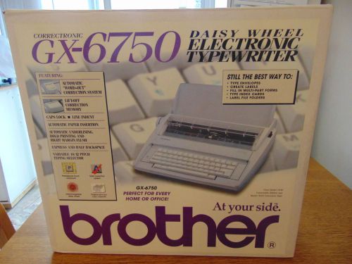Brother gx6750 portable electric daisy typewriter mint condition *used once* for sale