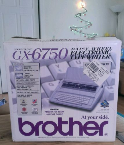 Brother GX-6750 Daisy Wheel Portable Electronic Typewriter USED ONCE! In Box!