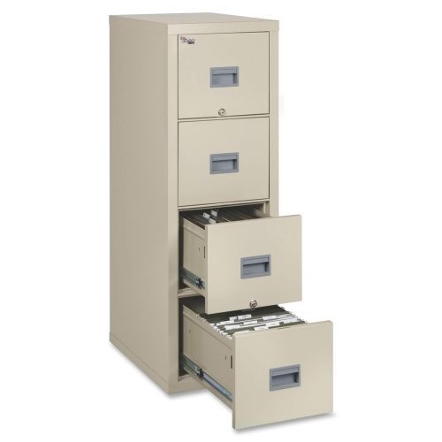 Patriot Insulated Four-Drawer Fire File, 17-3/4w x 25d x 52-3/4h, Parchment