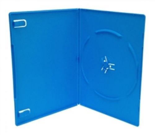 Slim solid blue color single dvd cases 7mm for sale