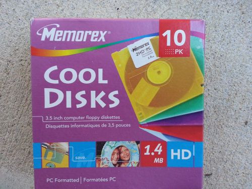 1.4mb color 3.5 disks 10 pack double sided