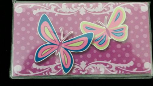 2015-2016 Pocket Planner Calendar Purple with Butterflies