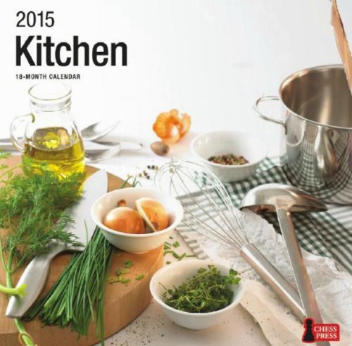 18-Month 2015 KITCHEN Wall Calendar 12x11 Food Cooking NEW &amp; SEALED