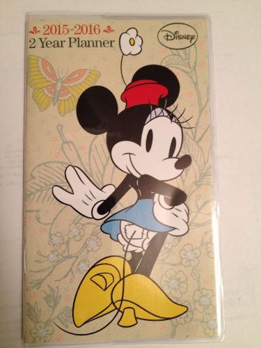 New 2year 2015-2016 pocket monthly planner calendar organize minnie mouse disney for sale