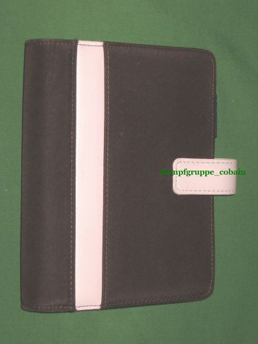 Compact 1.0&#034; pink &amp; brown nylon franklin covey 365 planner organizer binder 3556 for sale