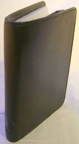 FILOFAX Phone Holder &amp; Note Pad – Black Leather