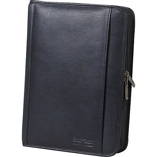 ClaireChase Classic Zippered Folio - Black Journals Planners and Padfolio NEW