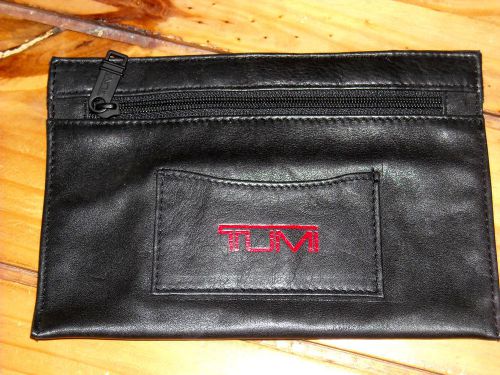 Tumi nappa Leather Organizer pens business cards Office Supply