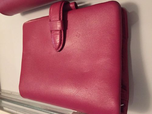 Filofax Baroque Pocket Pink Leather