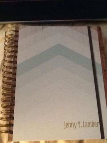 2015 inkwell press planner, wood chevron design, classic layout, new for sale
